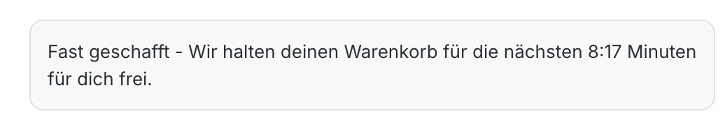 Reservierungstimer